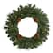 Nearly Natural; 20" LED Pine & Pinecone Artificial Christmas Wreath; Category:Undecorated Wreaths; Image:2